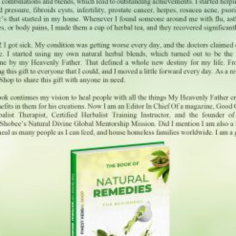 The Book Of Natural Remedies For Beginners