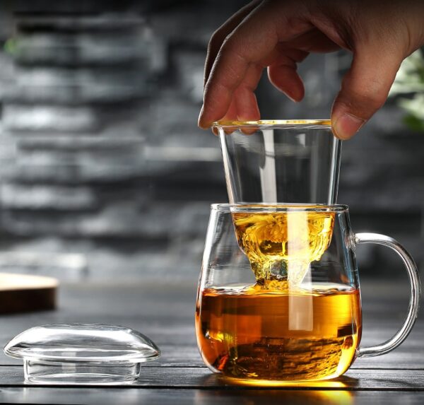 Chinese Style Glass Tea Mug