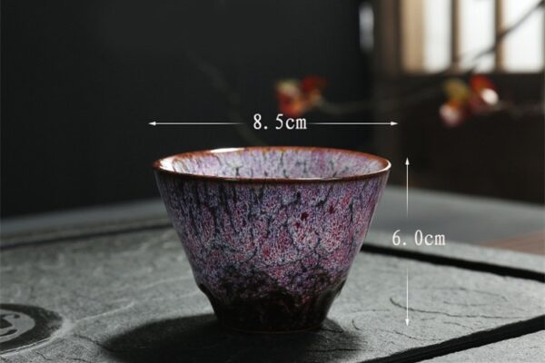 Gradient Color Ceramic Tea Cup